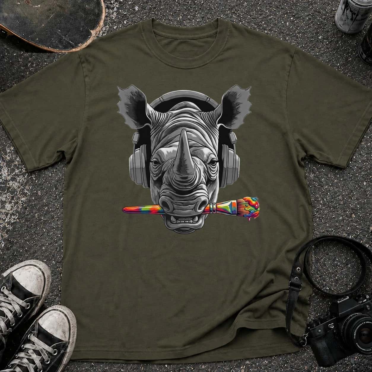 Rhino Artist T-shirt